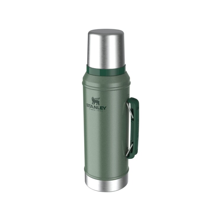 Termo Stanley Classic 950 ml con Manija y Tapón Cebador Verde