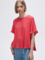 Blusa Abbas Rojo Coral