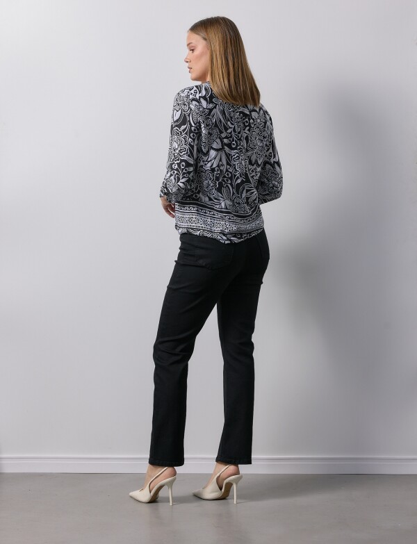 Blusa Nudo NEGRO/BLANCO