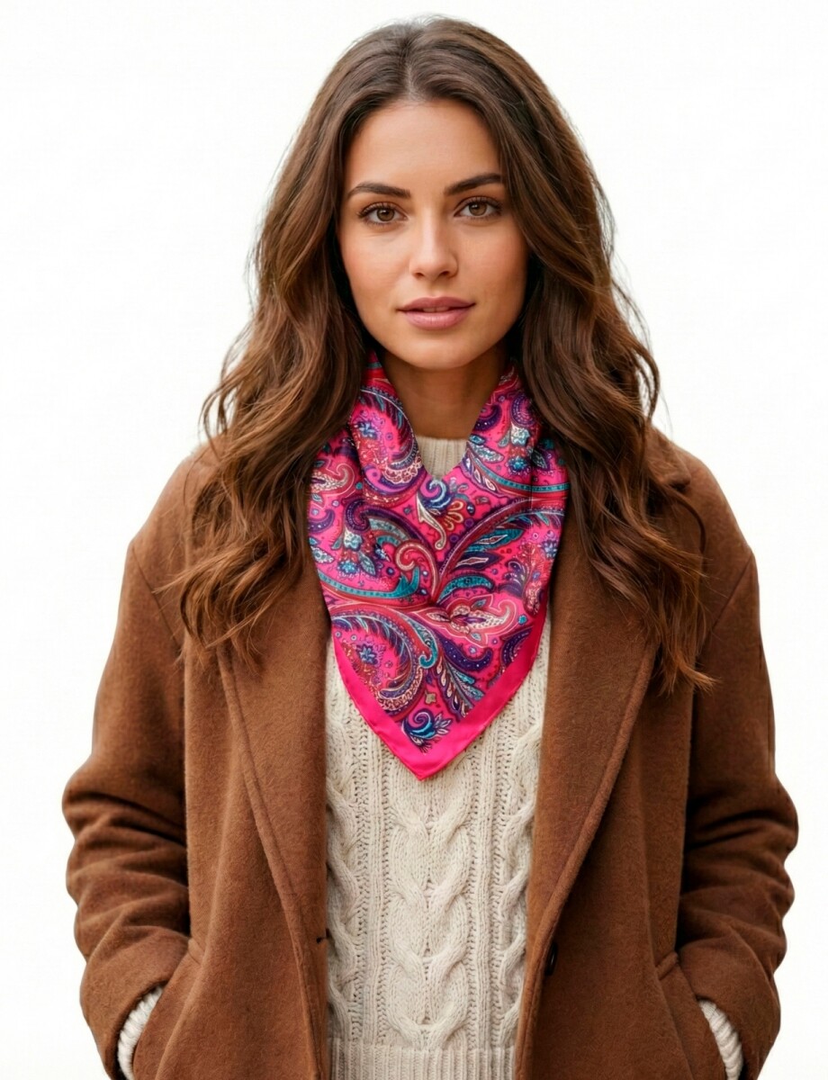 Bandana Arabescos - Fucsia/multi 