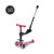Monopatín 3 en 1 Micro Deluxe LED Ajustable con 3 Ruedas ROSA