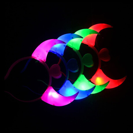 Diadema Diablo con Cuernos con Luz LED Diadema Diablo con Cuernos con Luz LED