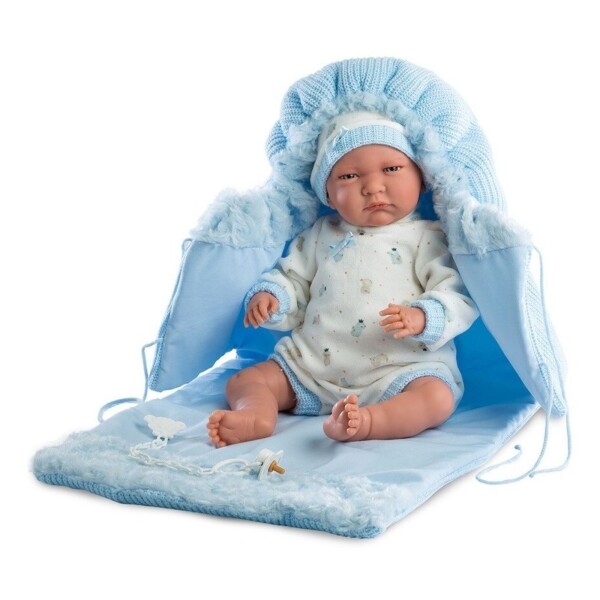 Muñeca Llorens Lalo Lala Lloron Cambiador Colores Promo Variante Azul