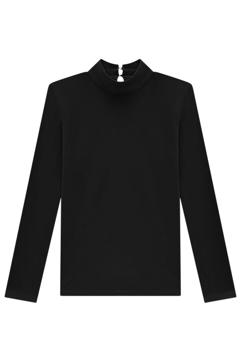 Blusa Manga Larga Negro