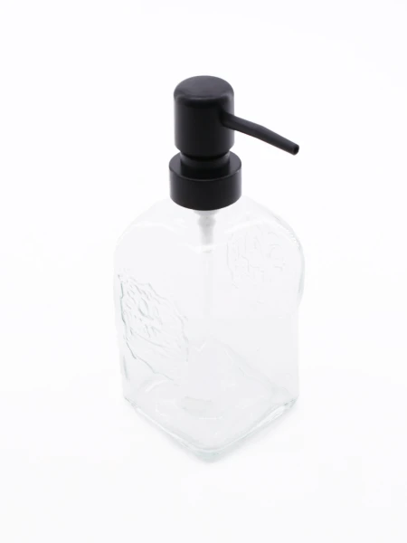 DISPENSADOR DE JABON DE VIDRIO OSLO TRANSPARENTE