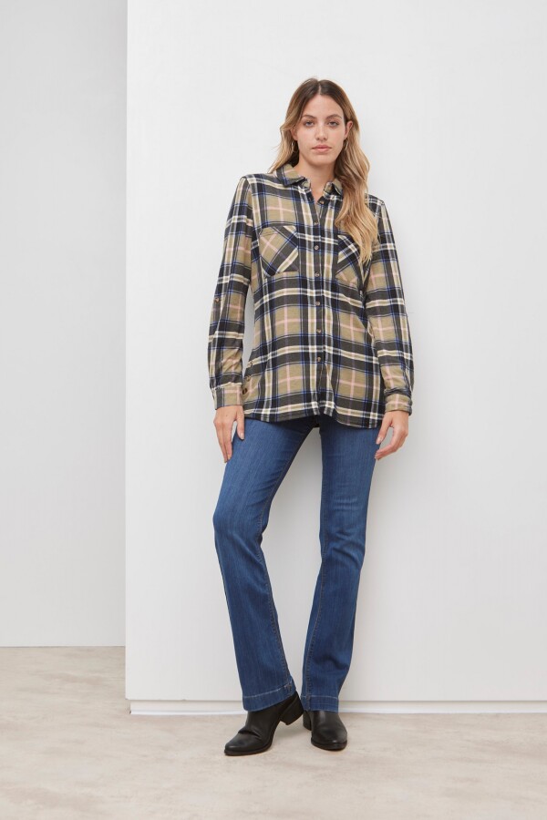 Camisola Soft Cuadrille OLIVA/MULTI