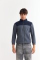 Campera de polar con corderito GRIS