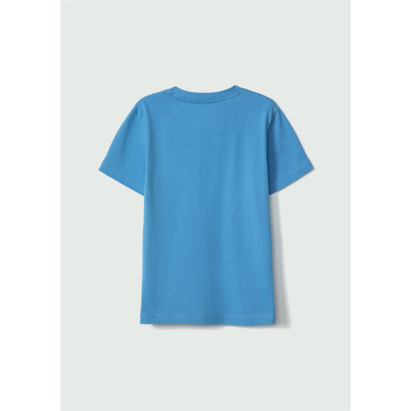 CAMISETA MM MASC AZUL MEDIO