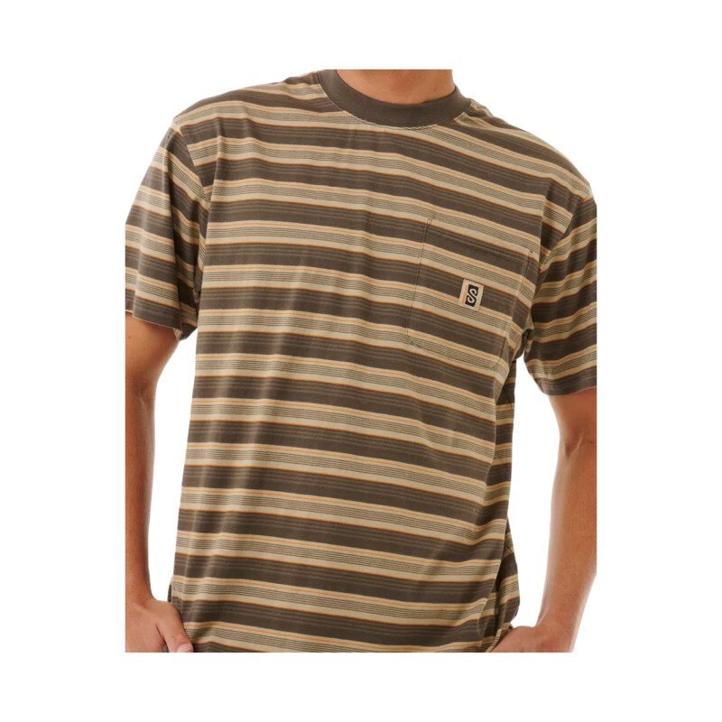 Remera Rip Curl Search Stripe Tee - Marron Remera Rip Curl Search Stripe Tee - Marron