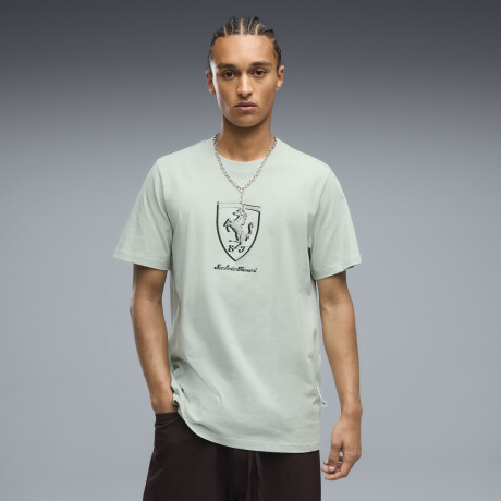 Ferrari tonal Shield Tee 63700415 Verde Agua