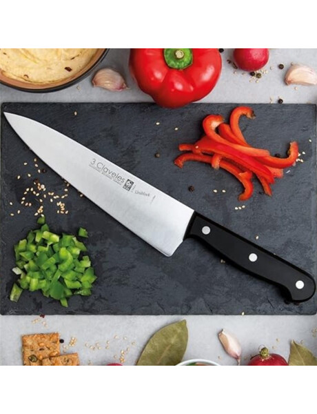 CUCHILLO COCINERO UNIBLOCK 15 cm - 6" D 3 CLAVELES CUCHILLO COCINERO UNIBLOCK 15 cm - 6" D 3 CLAVELES