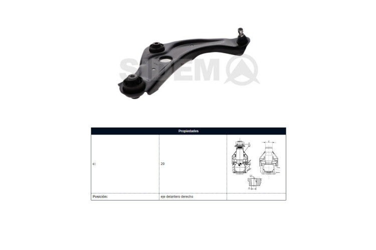 Parilla De Suspension Delantera Nissan Qashqai 12-25 Der Parilla De Suspension Delantera Nissan Qashqai 12-25 Der