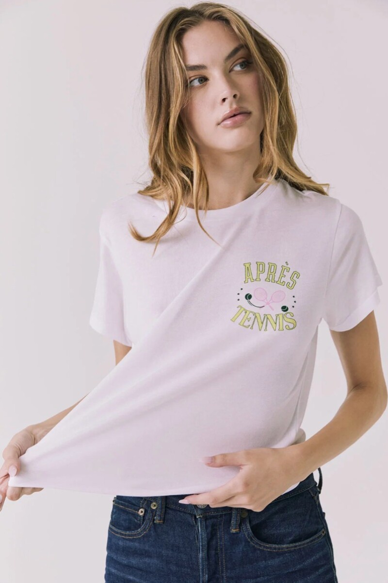 REMERA APRES TENNIS Blanco