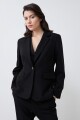 Blazer clásico un botón negro