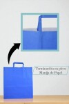 Bolsa lisa acuario 30x12x32 cm AZUL