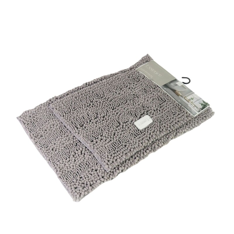 SET DE ALFOMBRA SAN REMO GRIS P/BAÑO 2PZAS Unica