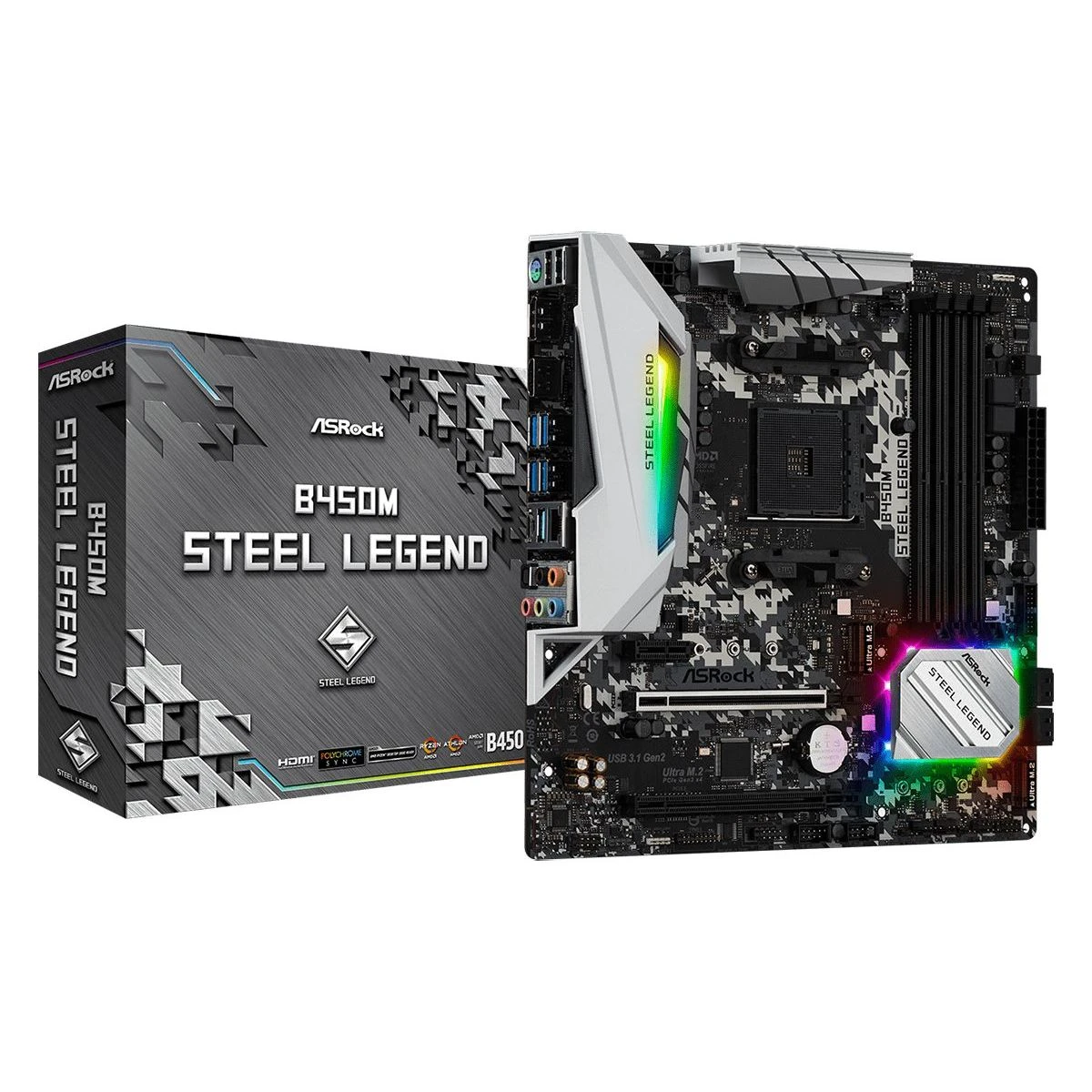 Motherboard Asrock B450M Steel Legend AM4 