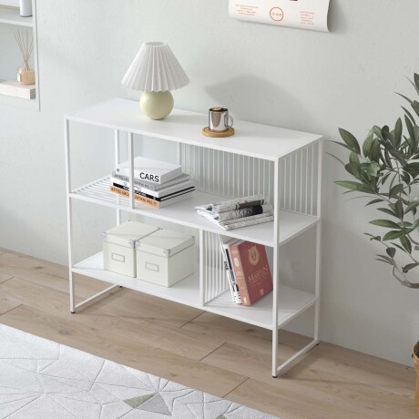 BIBLIOTECA METAL BLANCO OLIVIA