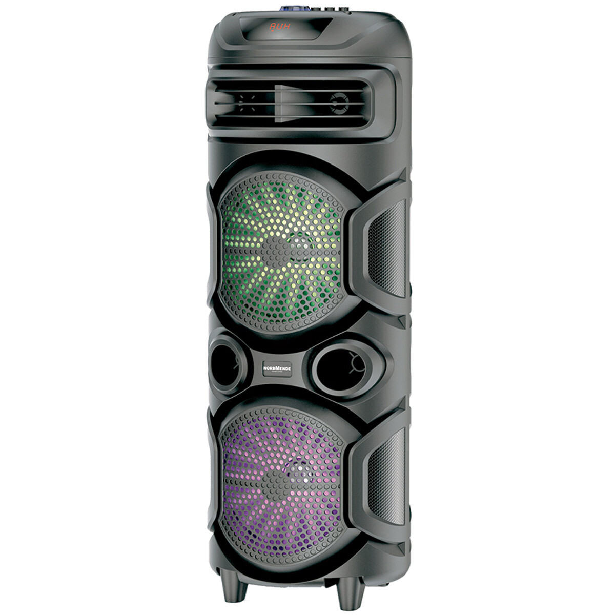 TORRE DE AUDIO CON DOBLE PARLANTE DE 8 PULG 1350W NORDMENDE 