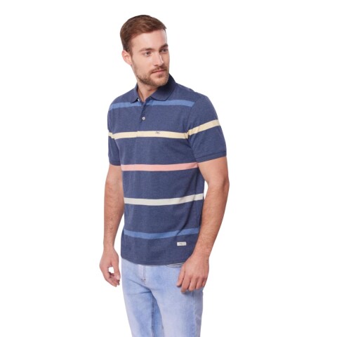 REMERA POLO S-4XL MARINO