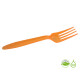 Tenedor Biodegradable x10 Unidades Naranja