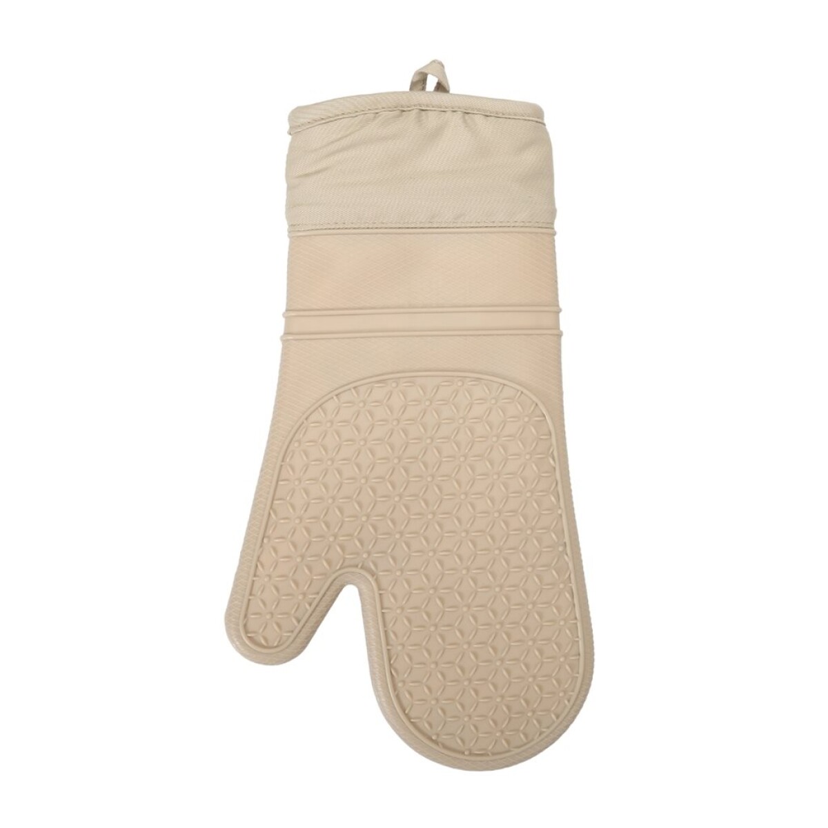 GUANTE SILICONA 33X18.5CM MANGA CON IMAN BEIGE 
