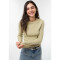 CAMISETA ML FEM OLIVA CLARO