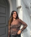 Remera print microtul marrón