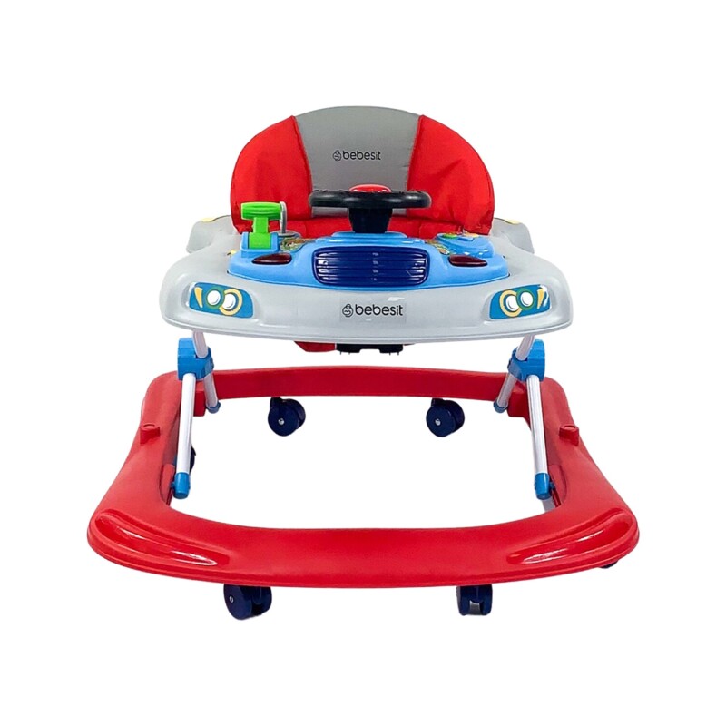 Andador ajustable Bebesit Runner con juegos Rojo