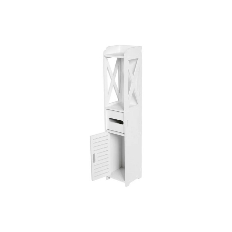 MUEBLE ORGANIZADOR BAÑO PAPEL HIGIENICO 80X20CM BLANCO