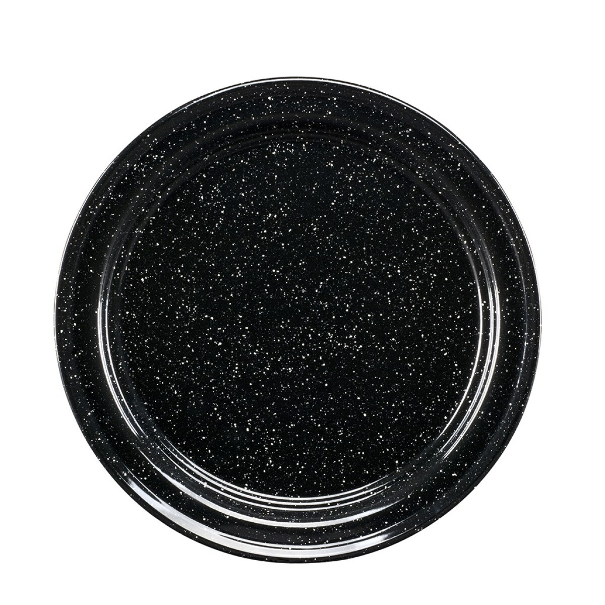 Plato Llano Cinsa de Acero Vitrificado 26 cm Negro 