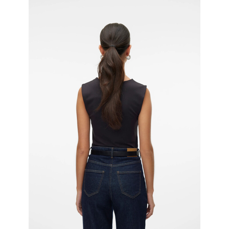 VMMILLION SL SQUARE NECK TOP JRS NOOS BLACK