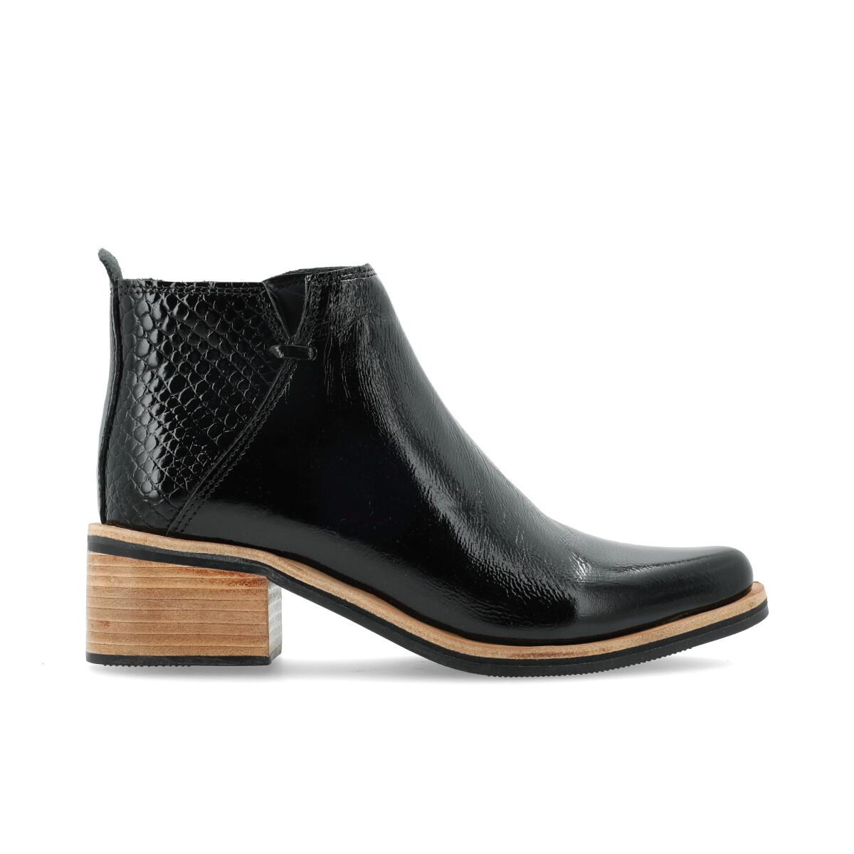 BOTA CUERO PAVIA - NEGRO 