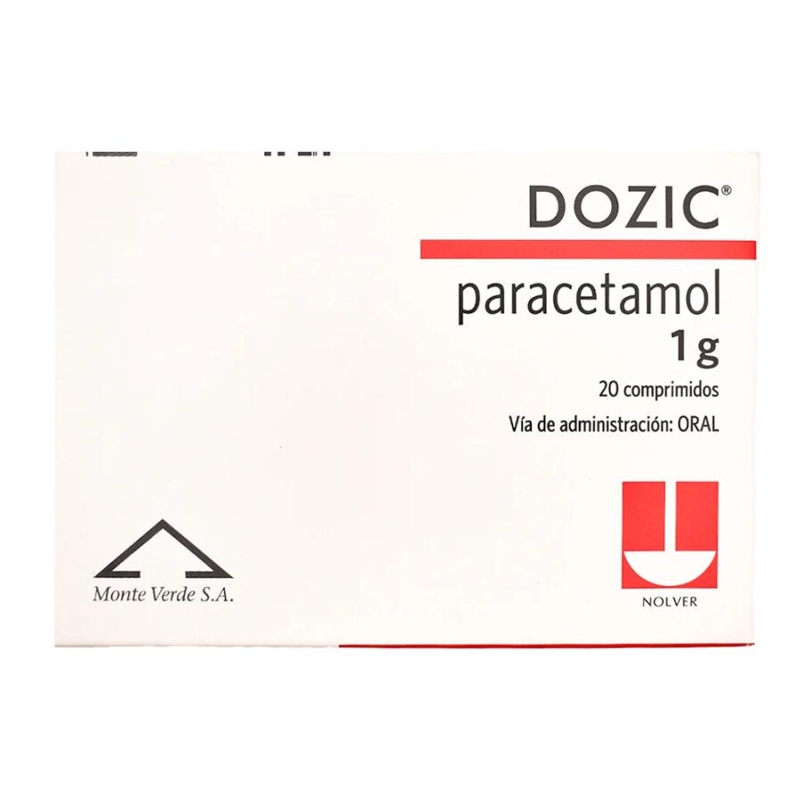 Dozic 1 g 20 Comprimidos - Nolver Dozic 1 g 20 Comprimidos - Nolver