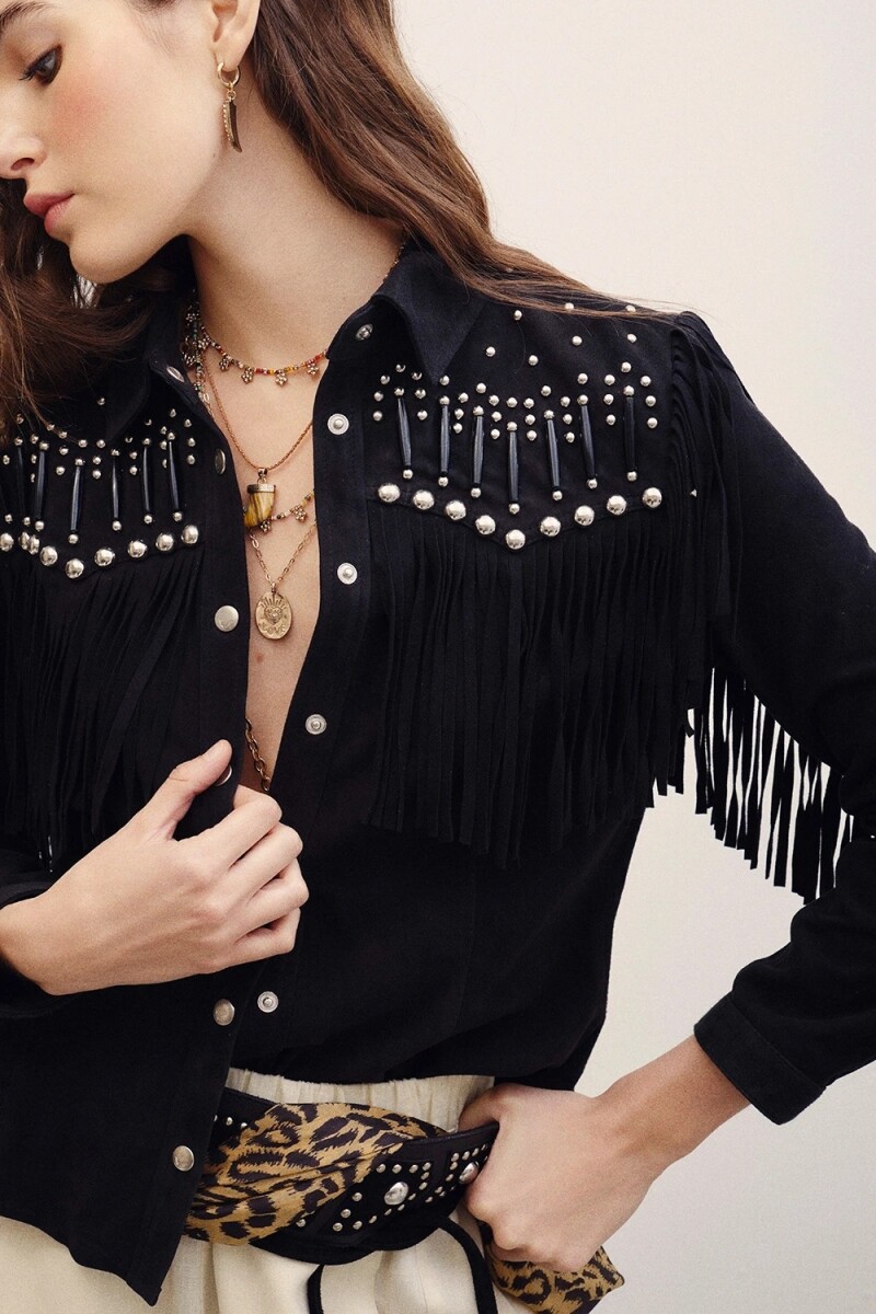 CAMISA BELLOTA TEXAN CUERO Negro