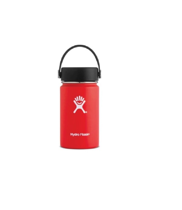 BOTELLA 12 OZ WIDE MOUTH WITH FLEX CAP AS Red