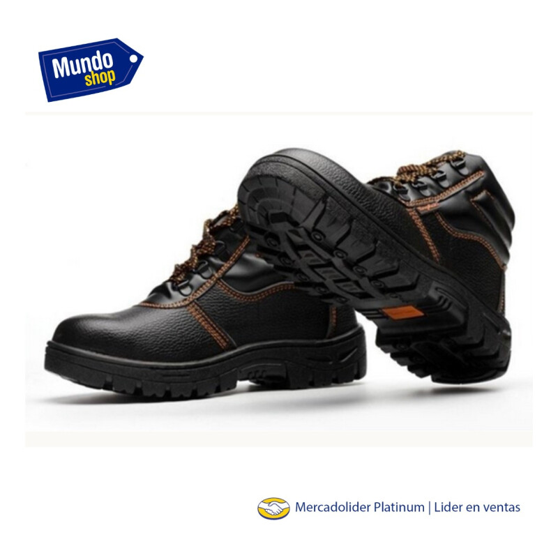 Calzado Botas Borcego De Seguridad Para Trabajo Reforzado Negro