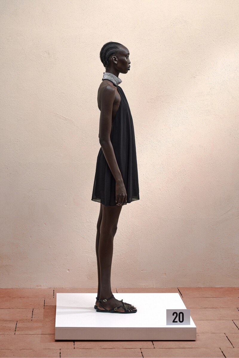 VESTIDO CON BRILLO Negro