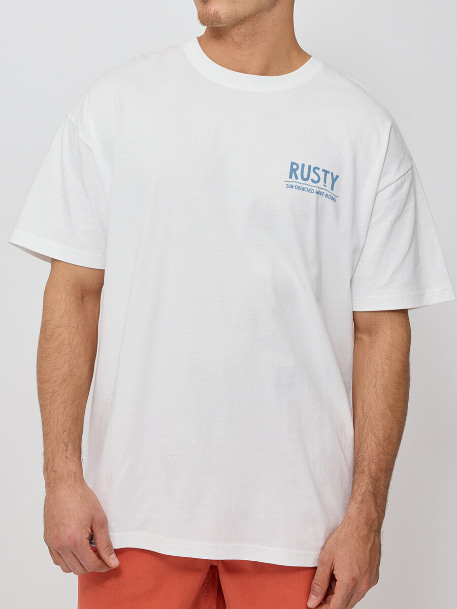 T-SHIRT RAEL RUSTY - Blanco 