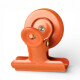 Clip magnético metálico multiuso para panel perforado pegboard Naranja