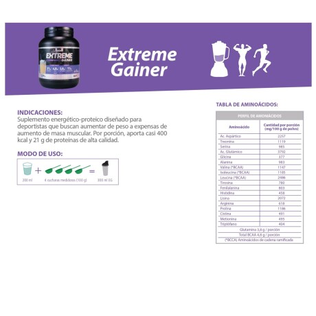 Extreme Gainer 2,27 kg Cibeles- Vainilla Extreme Gainer 2,27 kg Cibeles- Vainilla