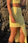 Falda button Amarillo