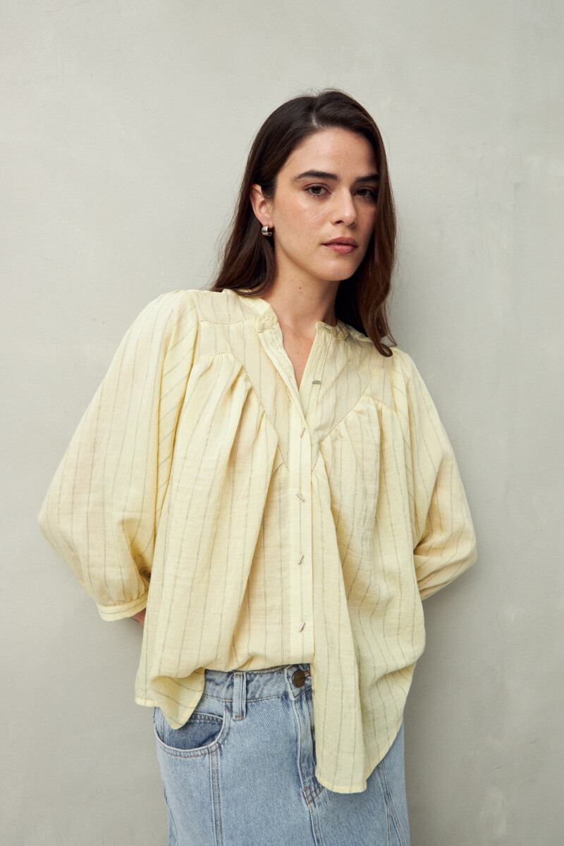 CAMISA ANTON AMARILLO PASTEL