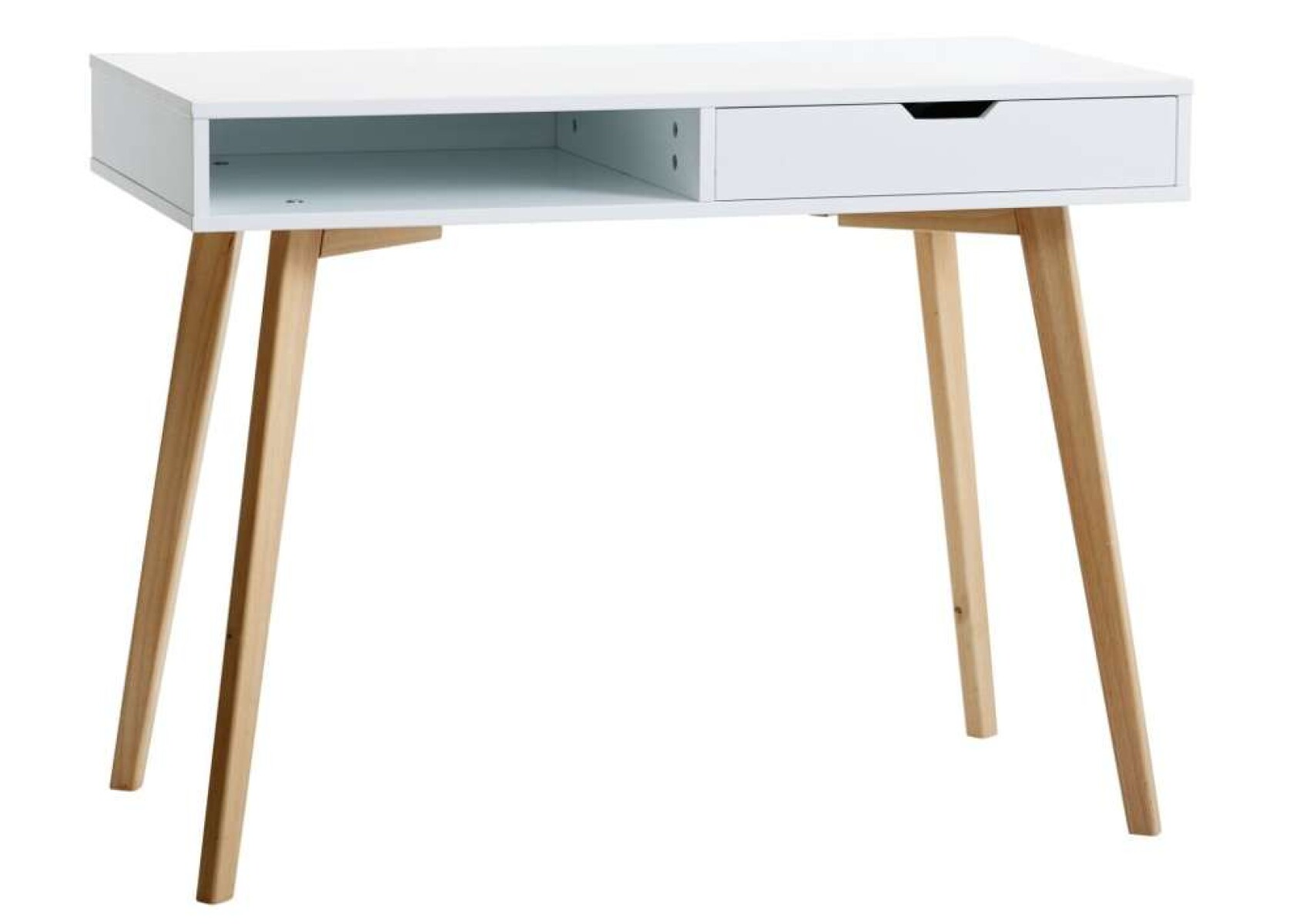 Escritorio TAMHOLT 50x100 blanco/natural - Blanco/natural 