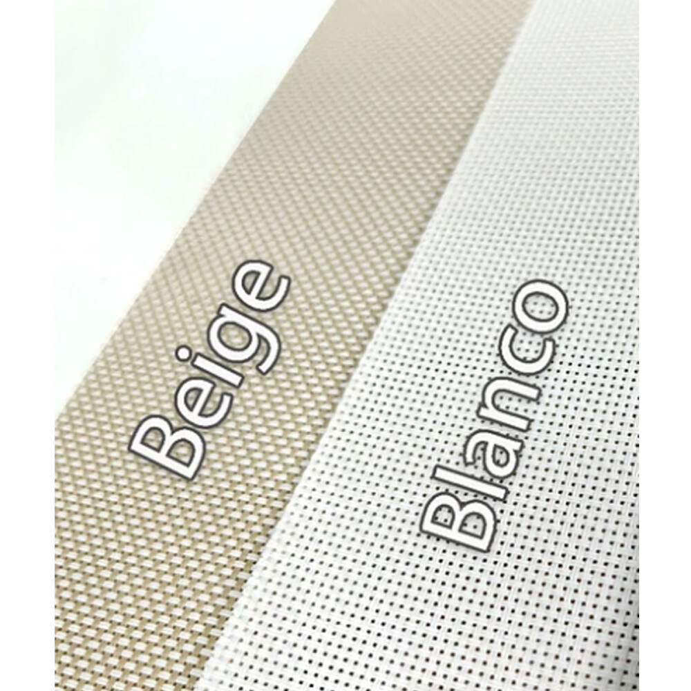 Cortina Screen Pvc Roller Tela Microperforada 1.80x2.00m Beige