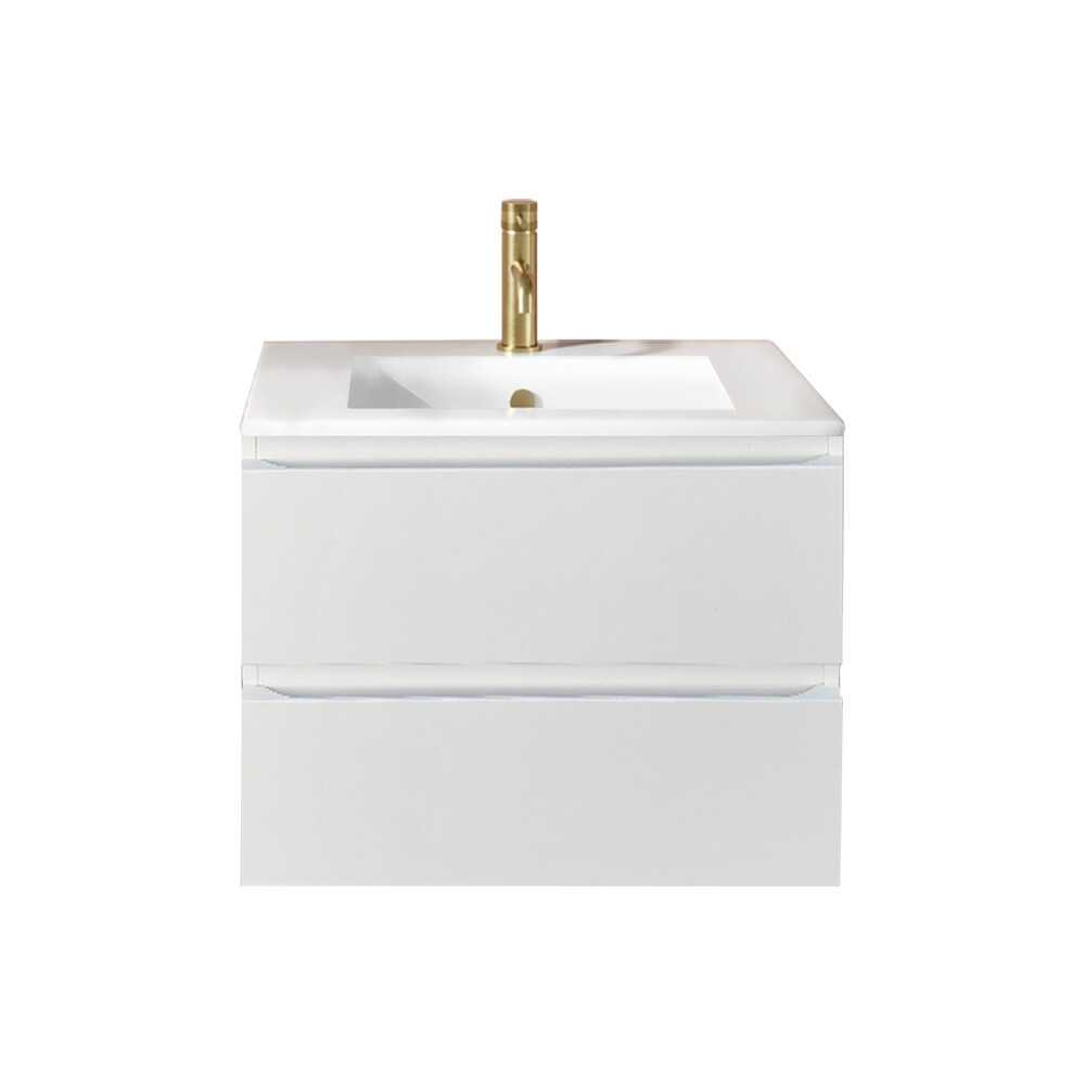 MUEBLE DE BAÑO BLANCO CON BACHA BLANCA Mueble De Baño Blanco Con Bacha Blanca
