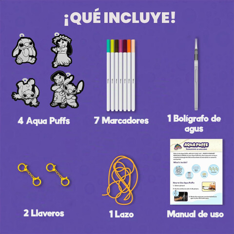 Set de Aqua Puffs Stitch Skillmatics U