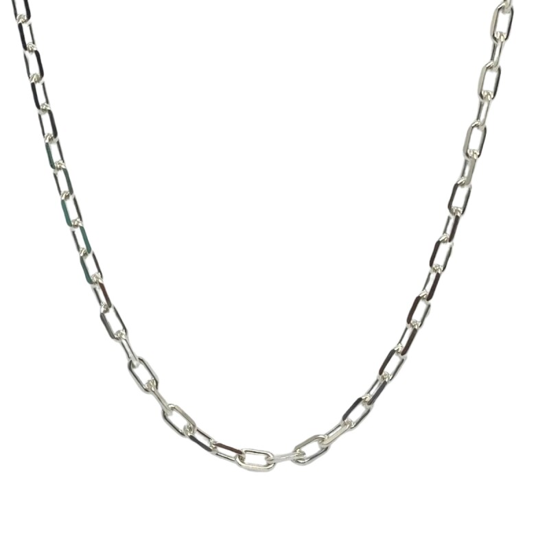 CADENA PLATA , LARGO 60CM , TIPO FORCE , DAMA Y CABALLERO L8dpr-100-60-xcf