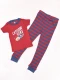 PIJAMA UNICORNIO BORDEAUX