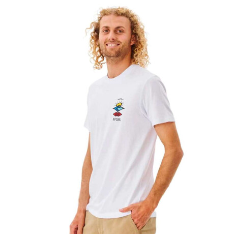 Remera Rip Curl Search Icon Blanco